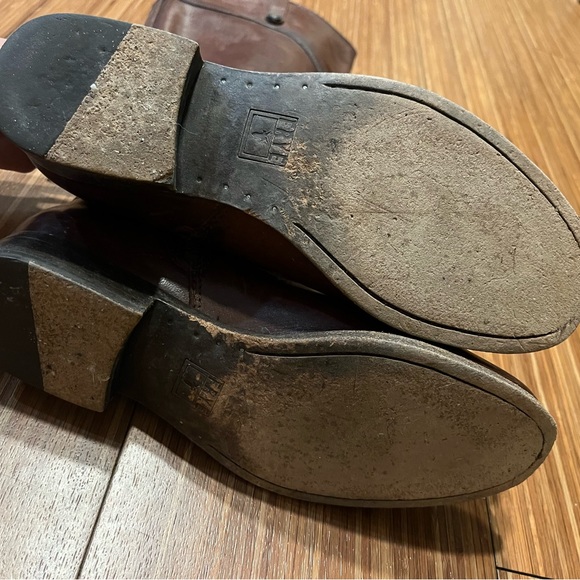 Frye Melissa riding boots | Redwood Brown | size 7.5 Extended Calf - Picture 4 of 7